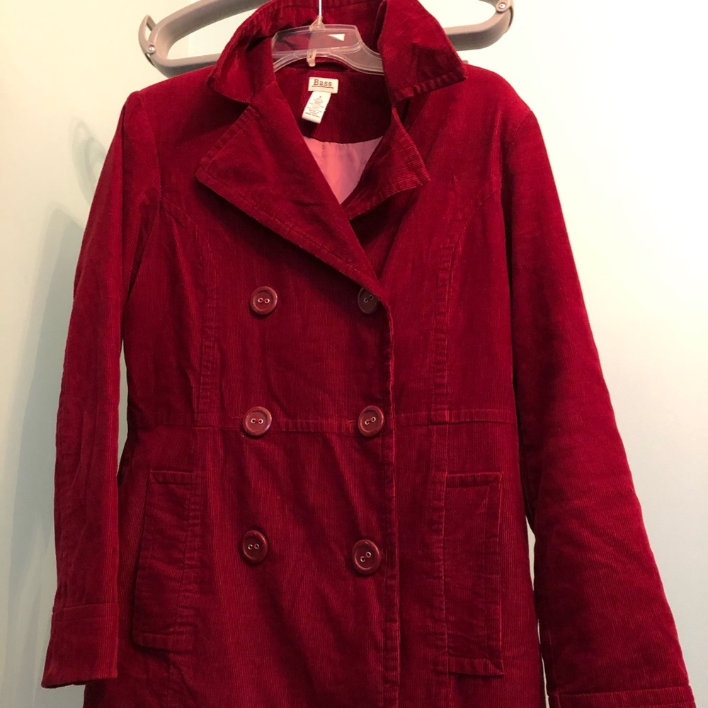 Bass Red Corduroy Coat